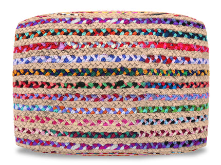 Margo - Square Pouf - Multicolor