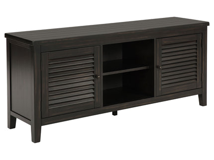 Sutter - 2 Door TV Stand With Mission Design - Dark Brown