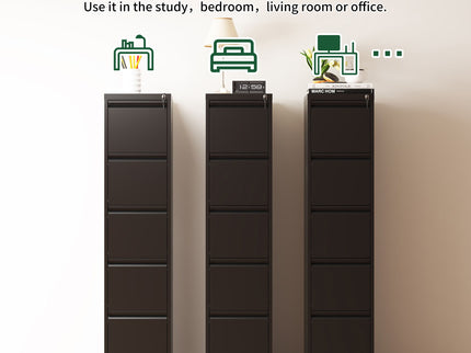 Drawer Metal Locking Vertical File Cabinet With Wheels Heavy Duty Lockable Storage