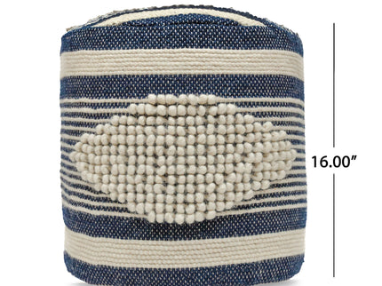 Diamond - Handcrafted Cylindrical Pouf
