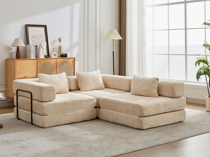 Convertible Floor Sofa Bed, Boneless Modular Sectional Sofa For Living Room