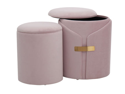 Dahlia - Contemporary / Glam Nesting Ottoman Set