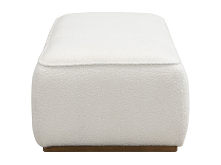 Grainy Footstool For Home - Beige