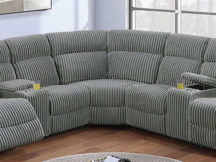 Power Motion Sectional LAF / RAF Loveseat With Console Cup Holders