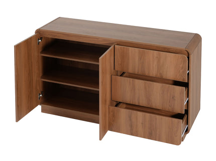 Sideboard, Wide Storage With 2 Doors And 3 Drawers