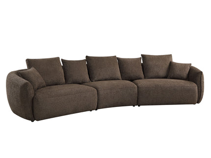 Bash - Anthology Boucle Sofa With Pillows - Brown