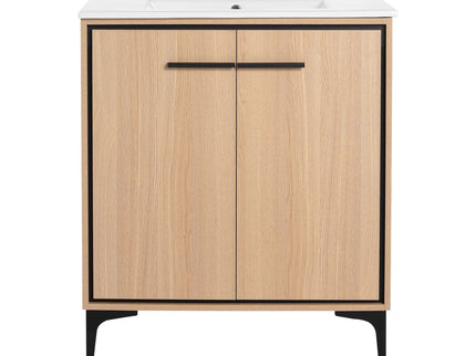 Modern Bathroom Vanity Base With Basin And Storage Cabinet