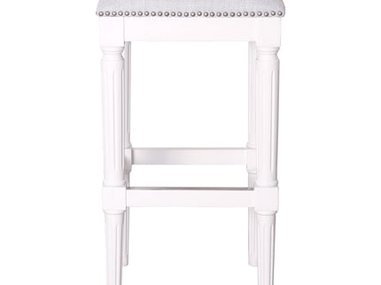 Square Stool With Upholstered Seat