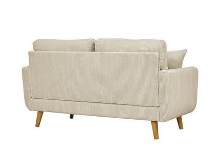 Upholstered Loveseat With Arms And Pillows