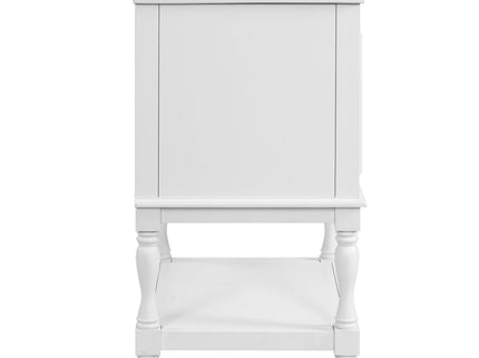 Modern Bathroom Vanity With Sink, Rectangular Cabinet With Open Shelf And Closed Storage