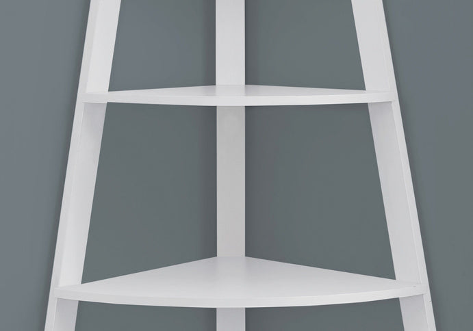 Bookshelf, Bookcase, Etagere, Corner, 4 Tier, Office, Contemporary & Modern