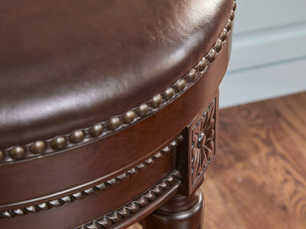 Rustic Elegance Backless Swivel Stool