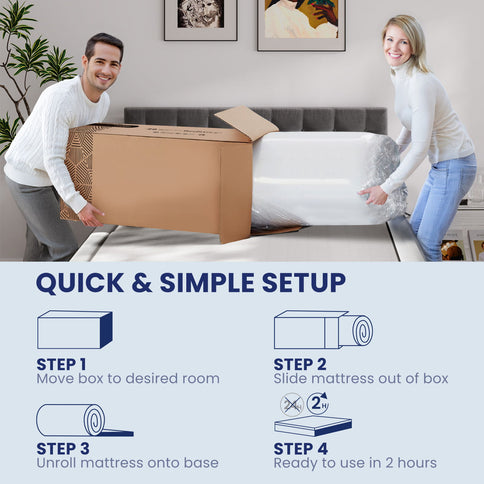 14" King Mattress Hotel Collection Hybrid Mattress With Gel Memory Foam & Pocket Springs - Brown / White