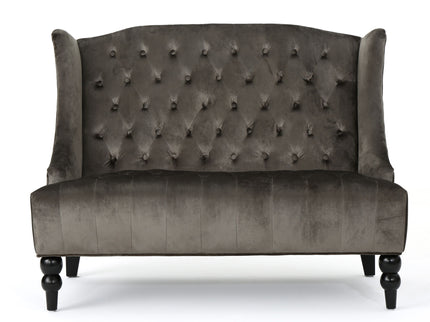Nurturing - Upholstered Loveseat With Wing Back And Diamond Tufting