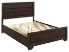 Dark Brown / 4 Pc. Bed, Nightstand, Dresser, Mirror / Queen