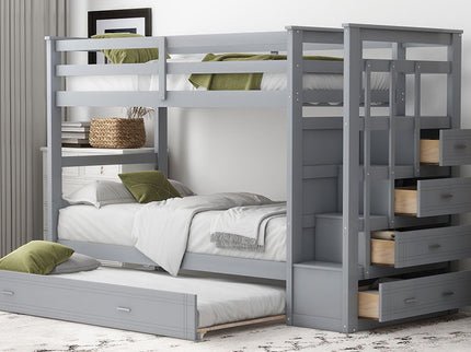 Bunk Bed With Trundle And Staircase