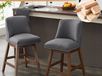 Upholstered Swivel Bar Stool