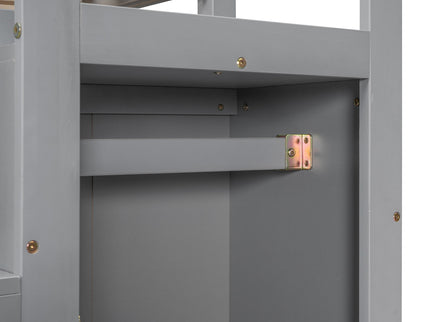 Loft Bed With Built In Storage Wardrobe And Staircase