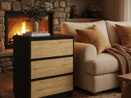 3 Drawer Nightstand, Bedroom Side Table