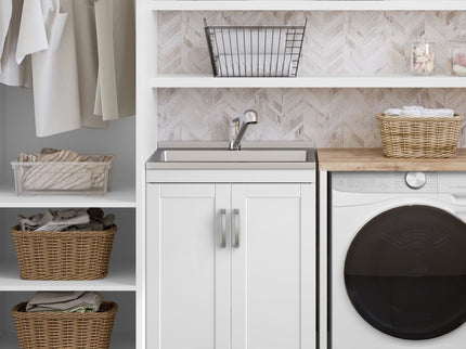 Kyle - Laundry Cabinet & Faucet And Stainless Steel Sink