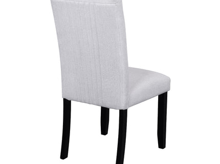 5 Piece Round Dining Table Set, Modern Dining Table And 4 Upholstered Chairs For Dining Room