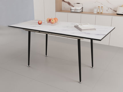 Modern Extendable Dining Table And Chair Set For 2 - 6 People