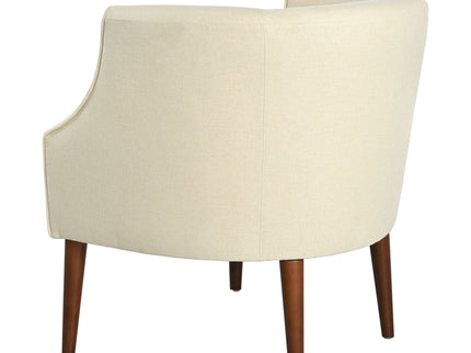 Contemporary Upholstered Club Chair With Button Tufting