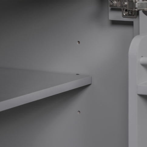 Bathroom Vanity With Top Sink, 2 Drawers And Tip Out Drawer, Rectangular Design