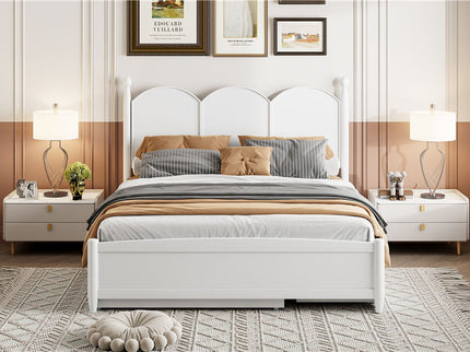 Platform Bed With With 2 Big Drawers And Trundle