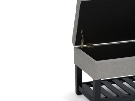 Saxon - Upholstered Transitional Storage Ottoman Bench