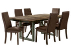 Dark Brown / 7 Pc. Table, 6 Chairs