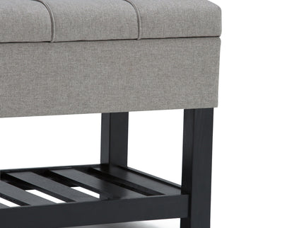 Saxon - Upholstered Transitional Storage Ottoman Bench