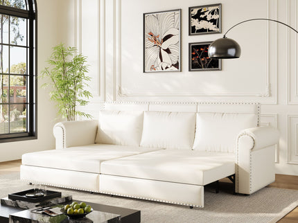 Chesterfield Sofa & Pull Out Bed