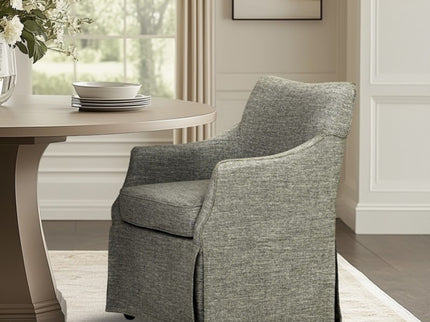 London - Upholstered Skirted Dining Arm Chair
