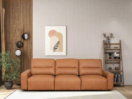Grant - Triple Power Convertible Sofa - Cognac