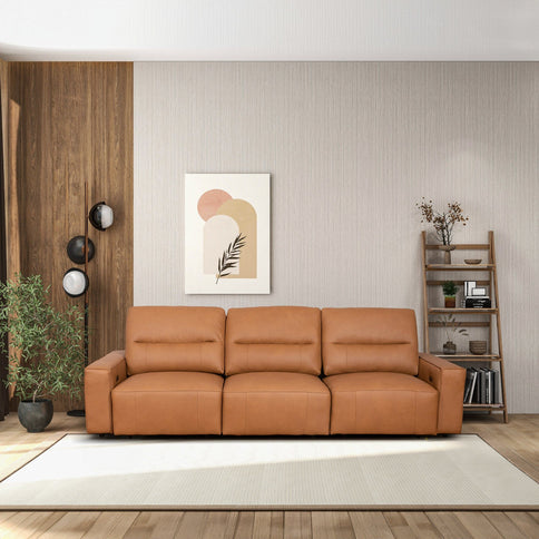 Grant - Triple Power Convertible Sofa - Cognac