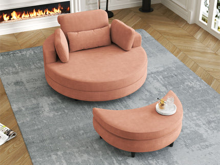 Sofa With Two Throw Pillows And A Waist Pillow With An Extra Tray For Comfortable Seating In Small Apartment Bedrooms
