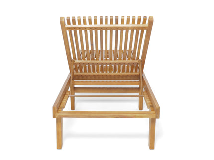 Nadine - Stylish Chaise Lounge Chair - Teak