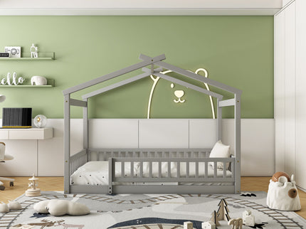 Bed House Bed Frame With Fence
