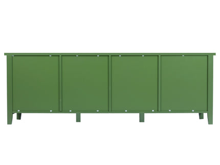StylishTVcabinet Entertainment CenterTV Stand, TVconsoletable, Media Console, Solidwood Frame, Changhong Glass Door, Metal Handle