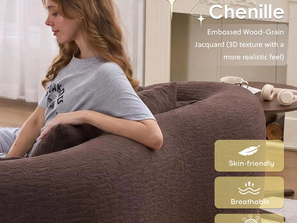 Foldable Sofa Bed, Boneless Couch Convertible Sleeper With 4 Pillows