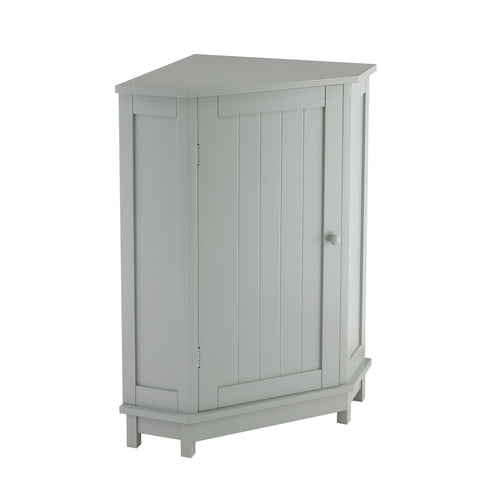 Bathroom Cabinet Triangle Corner Storage Cabinet With Adjustable Shelf Modern Style