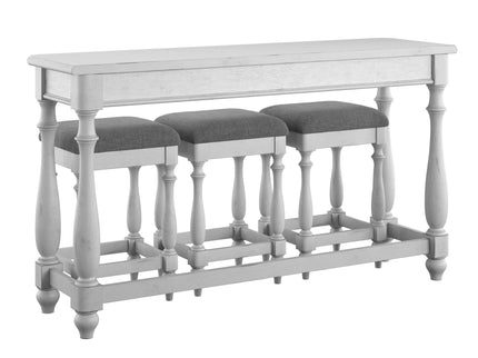 Sofa Table With 3 Stools - Gray