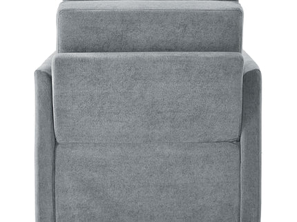 Upholstered Convertible Sleeper Sofa With 5 Position Backrest, Side Pockets, Storage