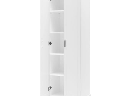 Storage Cabinet With Adjustable Shelves, 2 Doors, Rectangle Design For Bathroom