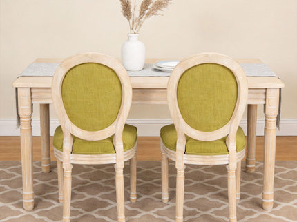 Upholstered With Round Back Dining Chairs (Set of 2)