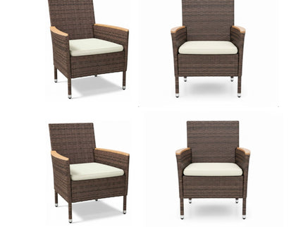 4 Piece All-Weather Patio Dining Chair Set