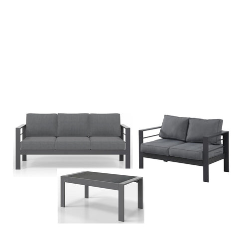 Outdoor Patio Set All-Weather With Thick Cushions