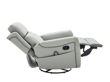 Manual Recliner Swivel Rocking Chair With 8 Point Massage And Heating