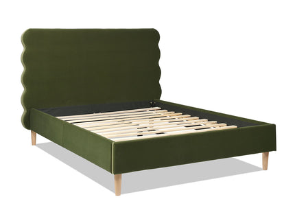 Stockholm - Modern Wavy Headboard Platform Bed